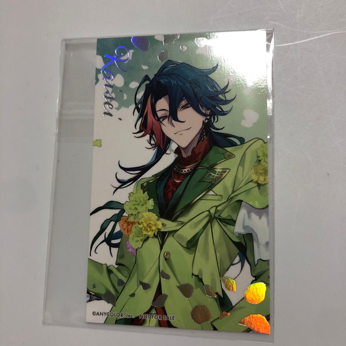 にじさんじ アニメイトカフェ Flower festival 特典箔押しカード にじさんじ アニメイトカフェ Flower festival 特典箔押しカード