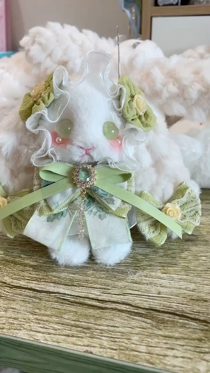 ぬいぐるみ ハンドメイド キーホルダー ふわふわうさぎキーホルダー 可愛いプレゼント ハンドメイド