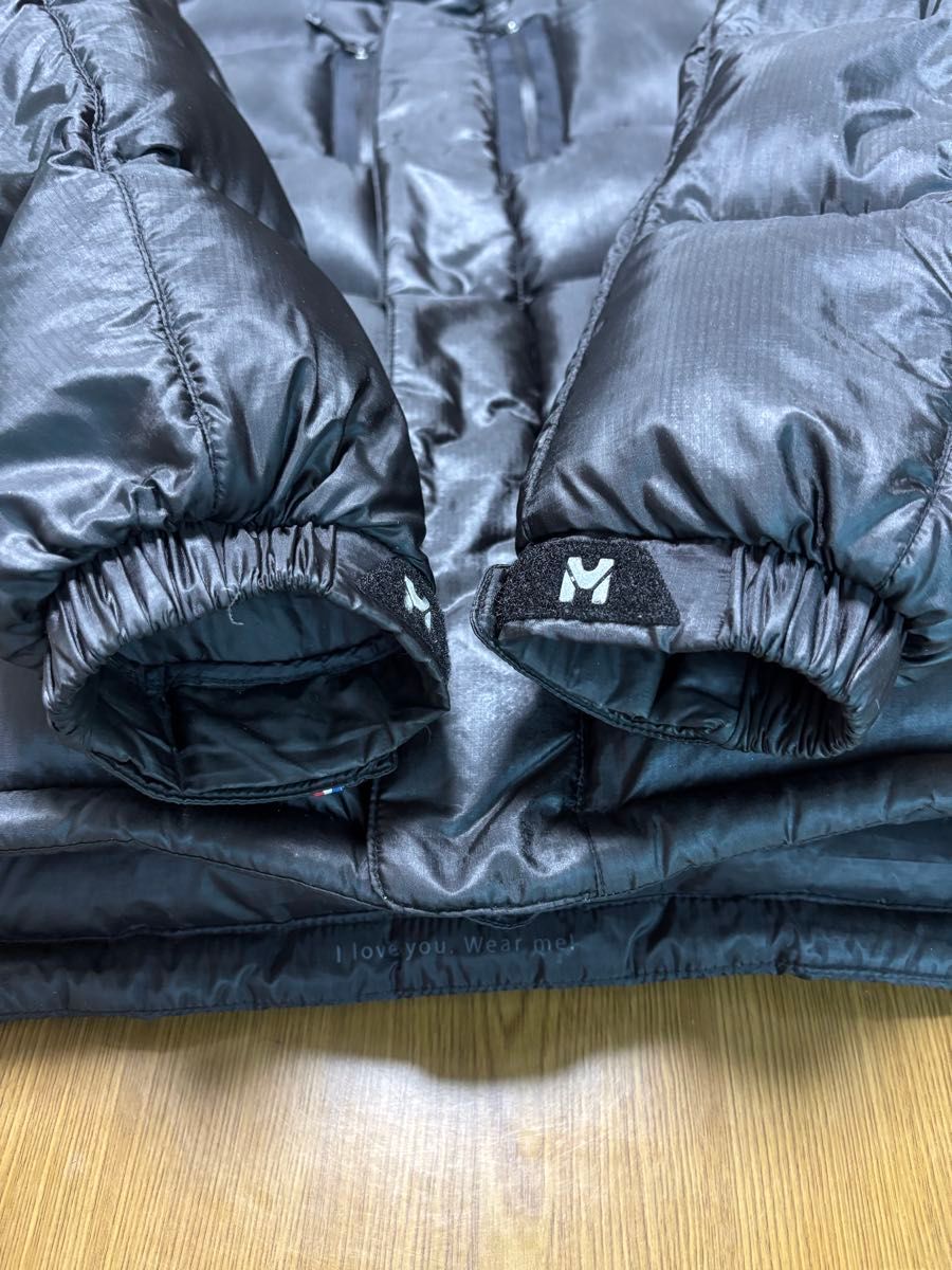 MILLET】ミレーリミテッドダウンジャケット 黒ブラック 95 M良品 MILLET】ミレーリミテッドダウンジャケット 黒ブラック 95 M良品