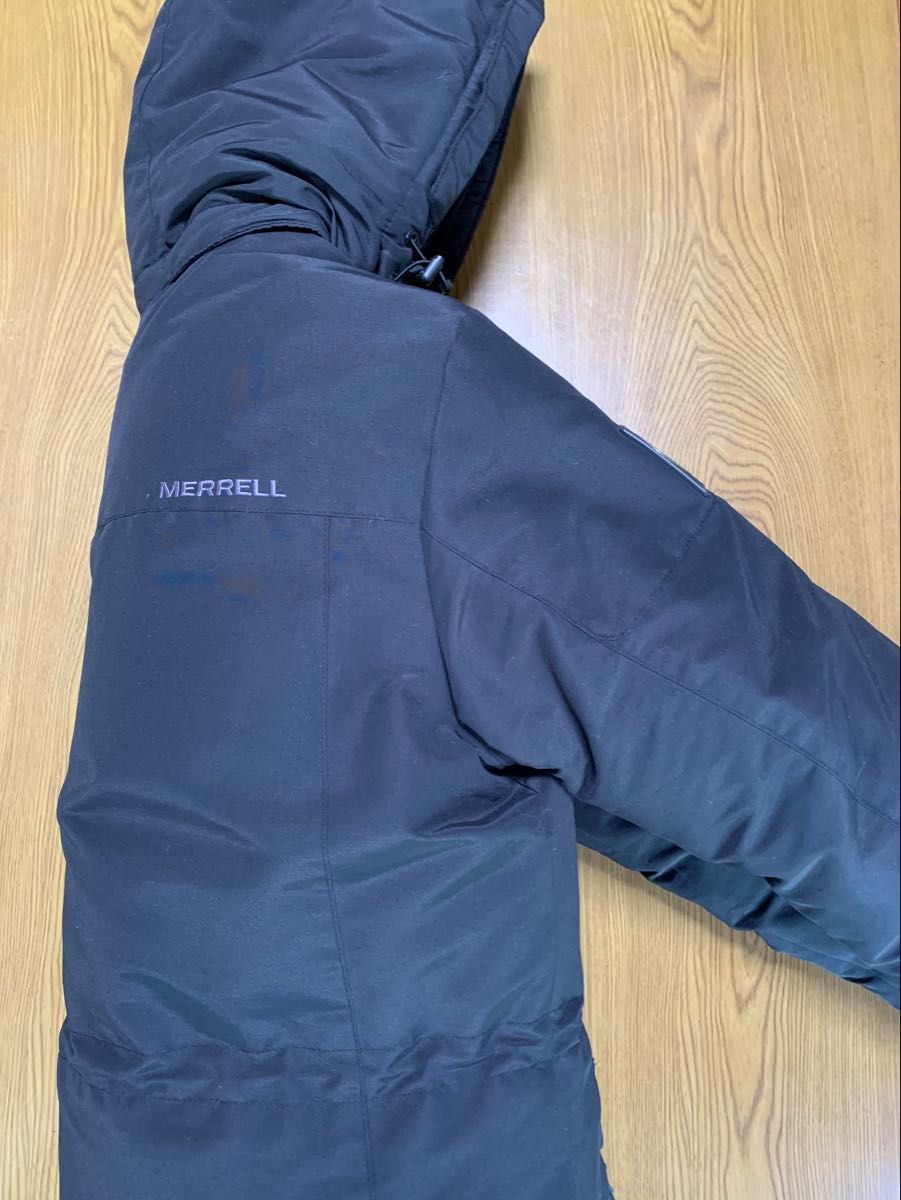 MERRELL】メレルダウンジャケット ダウン 黒ブラック 95美品 MERRELL】メレルダウンジャケット ダウン 黒ブラック 95美品