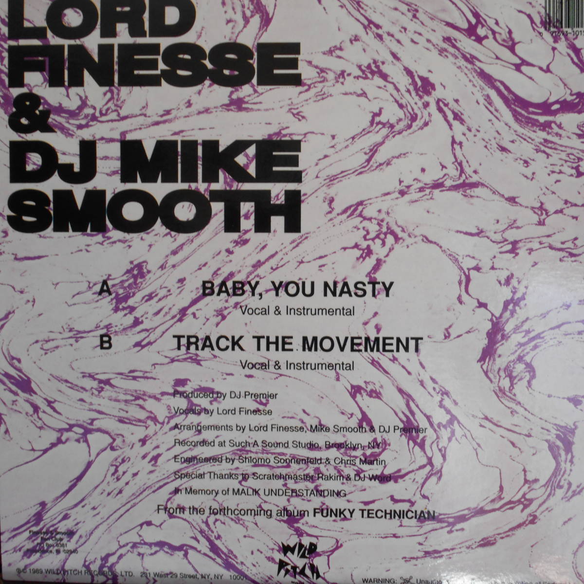 Lord Finesse & DJ Mike Smooth 12inch_画像2