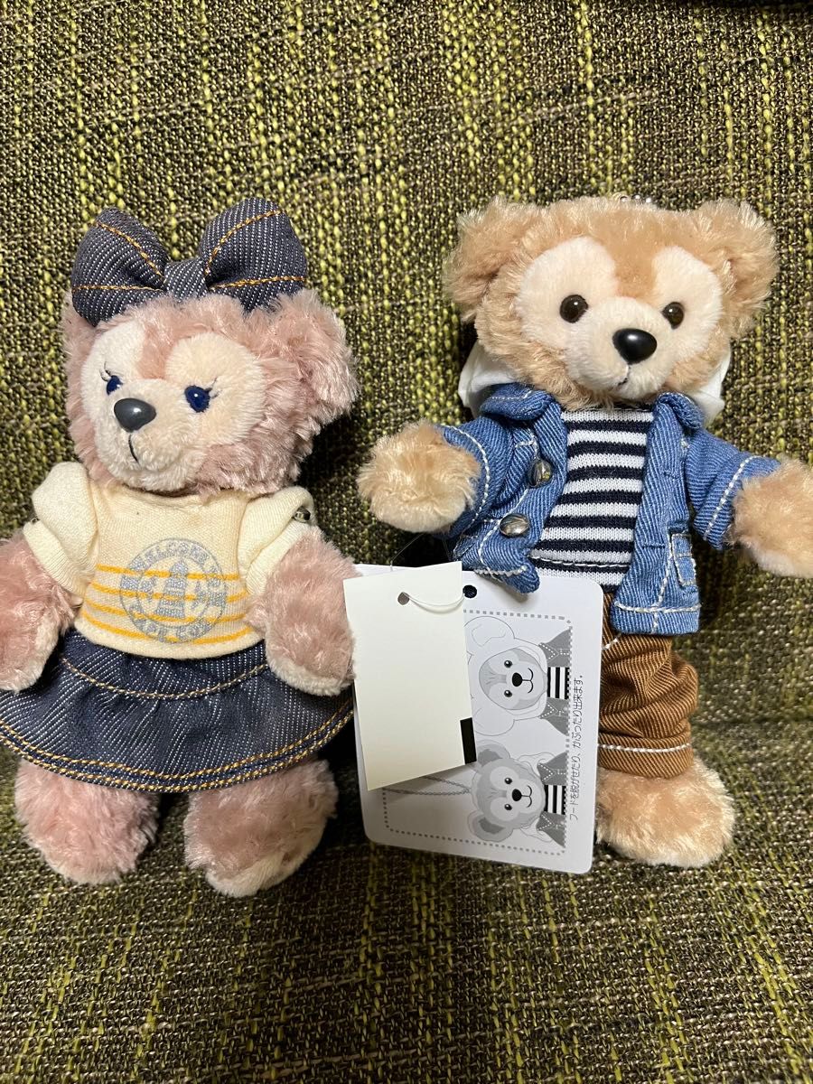 2個セット シェリーメイ ダッフィー ぬいぐるみバッジ TDS 2個セット シェリーメイ ダッフィー ぬいぐるみバッジ TDS