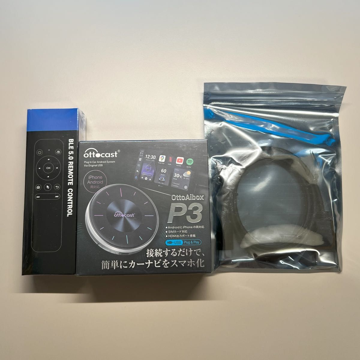 新品・未開封・技適対応】オットキャスト Ottocast OttoAibox P3 新品・未開封・技適対応】オットキャスト Ottocast OttoAibox P3