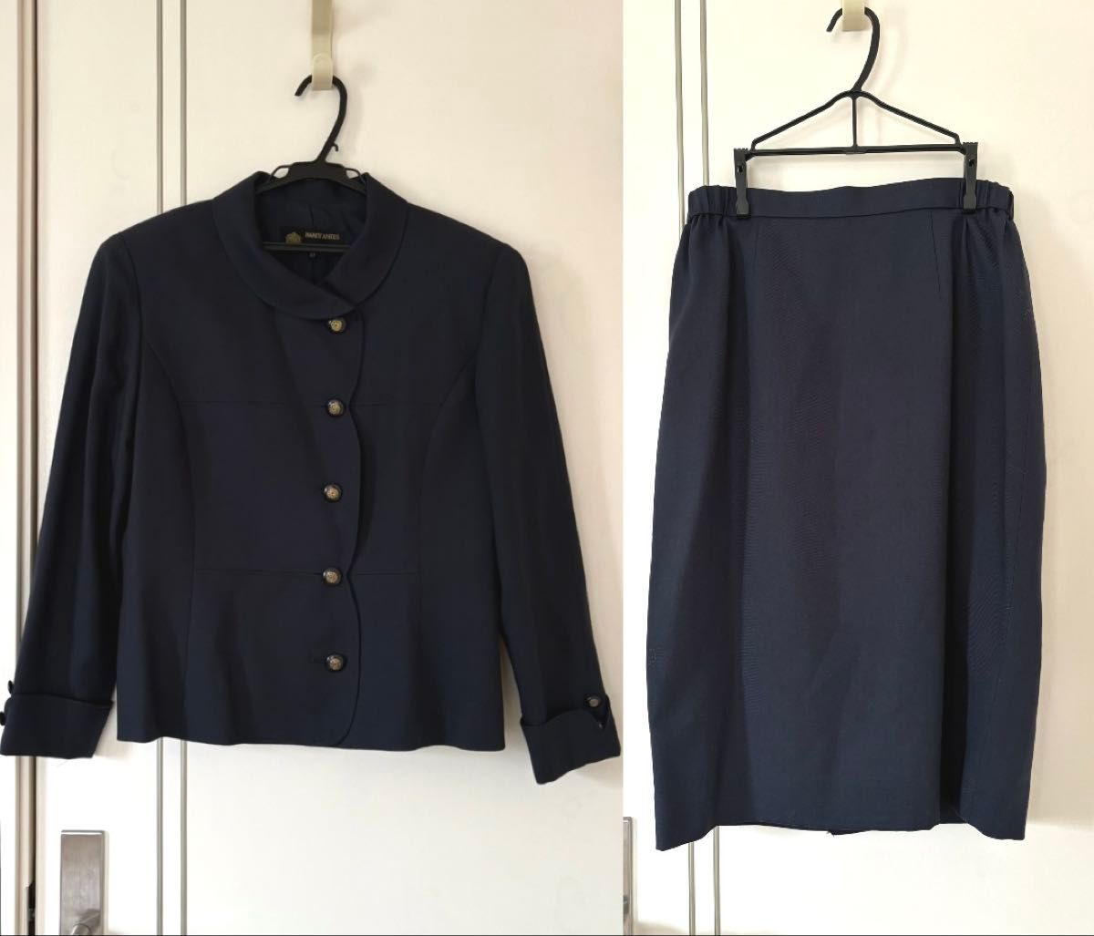 HARDY AMIES ハーディ エイミス セットアップ 13号 ネイビー HARDY AMIES ハーディ エイミス セットアップ 13号 ネイビー