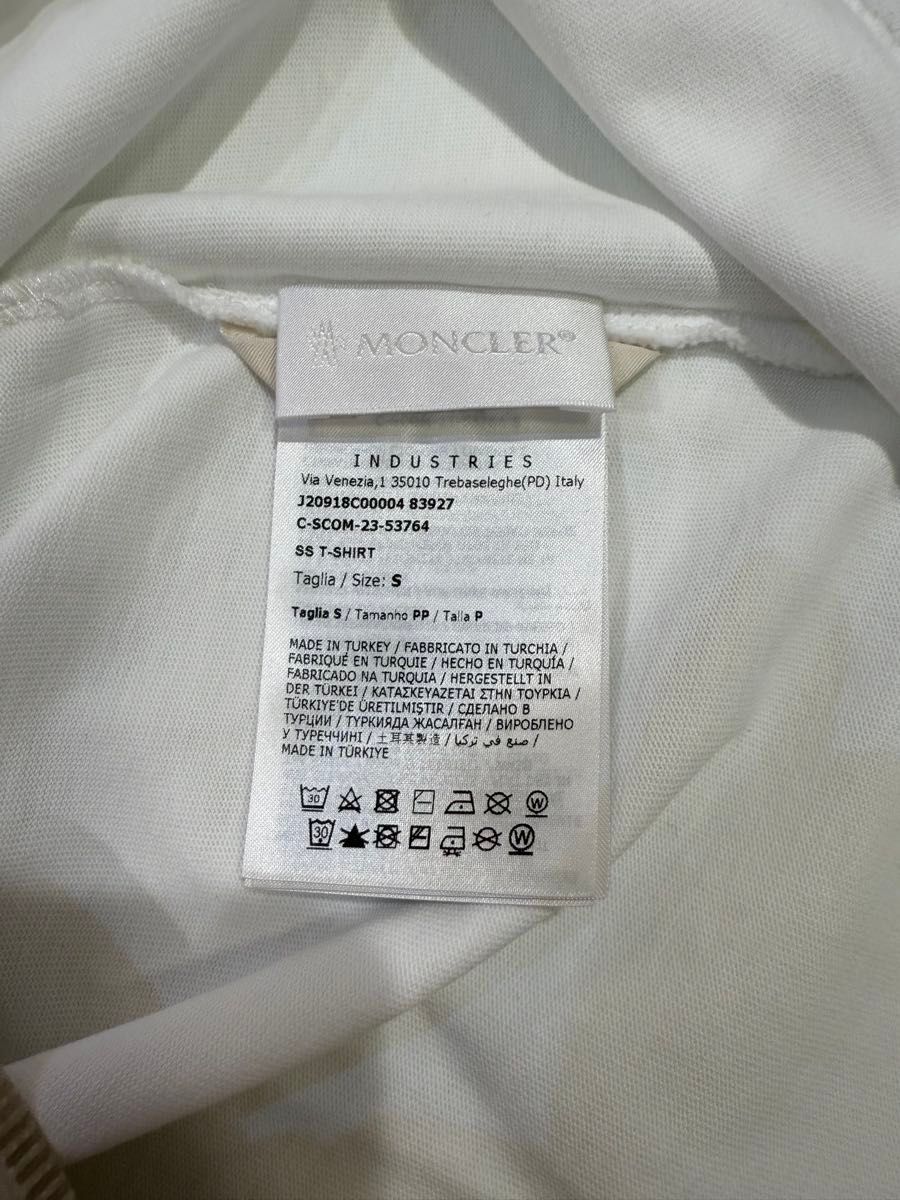 新品 MONCLER Tシャツ ホワイト 半袖 白 半袖Tシャツ メンズ S 新品 MONCLER Tシャツ ホワイト 半袖 白 半袖Tシャツ メンズ S
