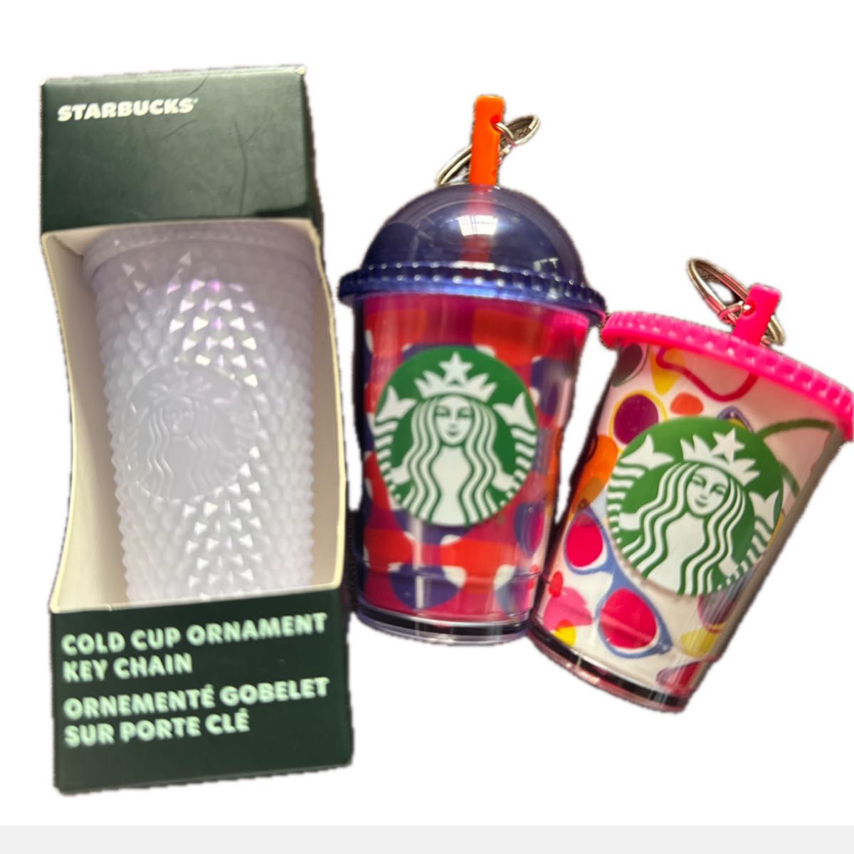 レア 海外限定 Starbucks キーチェーン 3個セット キラキラ レア 海外限定 Starbucks キーチェーン 3個セット キラキラ