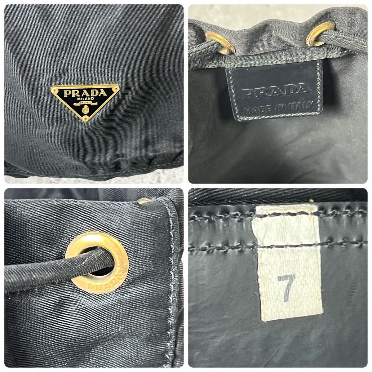 美品》PRADA プラダ 巾着 ポーチ 三角ロゴプレート ハンドバッグ 美品》PRADA プラダ 巾着 ポーチ 三角ロゴプレート ハンドバッグ