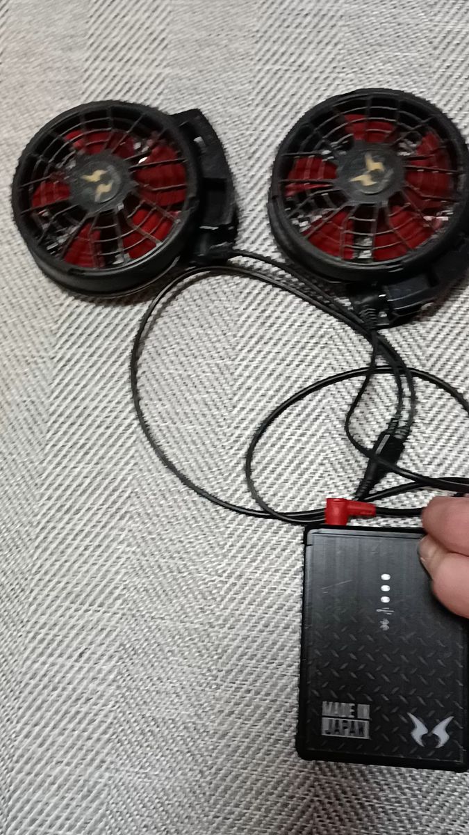 サンエス 空調風神服 12V 日本製 バッテリーファンセット