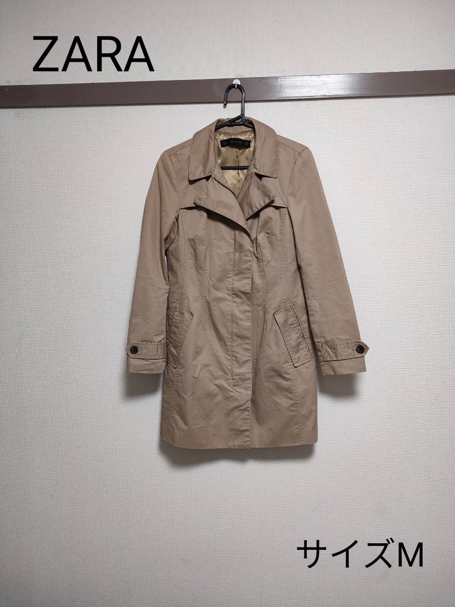 レディース ZARA BASIC トレンチコート ステンカラーコート レディース ZARA BASIC トレンチコート ステンカラーコート