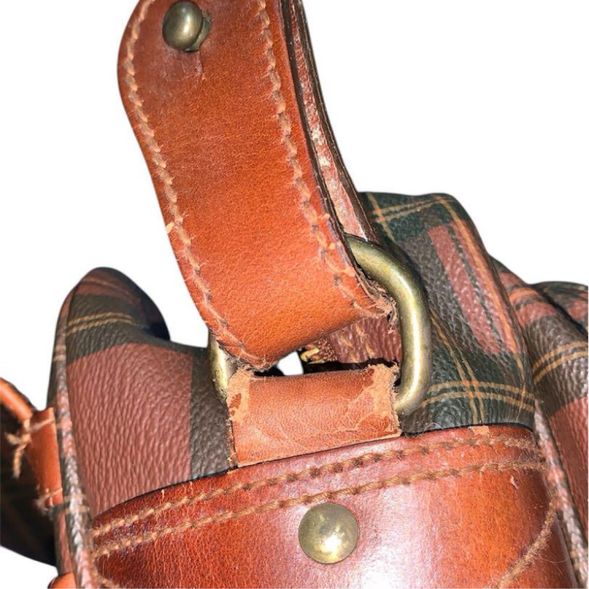 POLO RALPH LAUREN】 ショルダーバッグ チェック柄 レザー ポロ POLO RALPH LAUREN】 ショルダーバッグ チェック柄 レザー ポロ