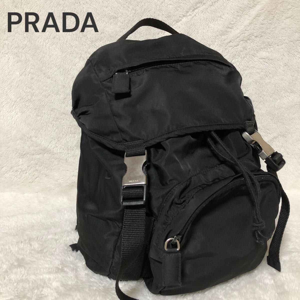 美品 PRADA プラダ リュック バックパック ナイロン 三角ロゴ 美品 PRADA プラダ リュック バックパック ナイロン 三角ロゴ