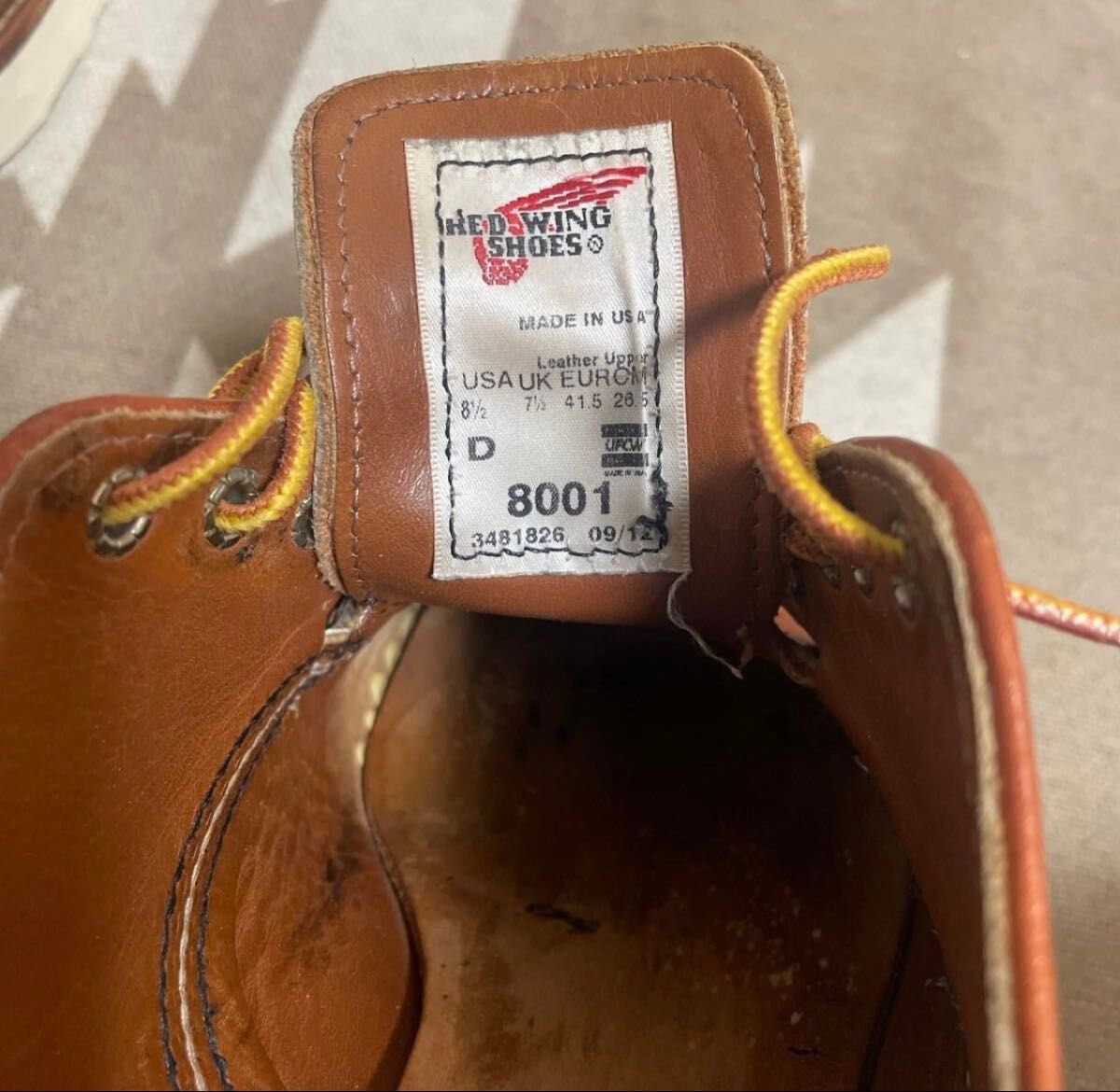 レッドウィング RED WING 8001 8 5D 8 1/2 オックスフォード レッドウィング RED WING 8001 8 5D 8 1/2 オックスフォード