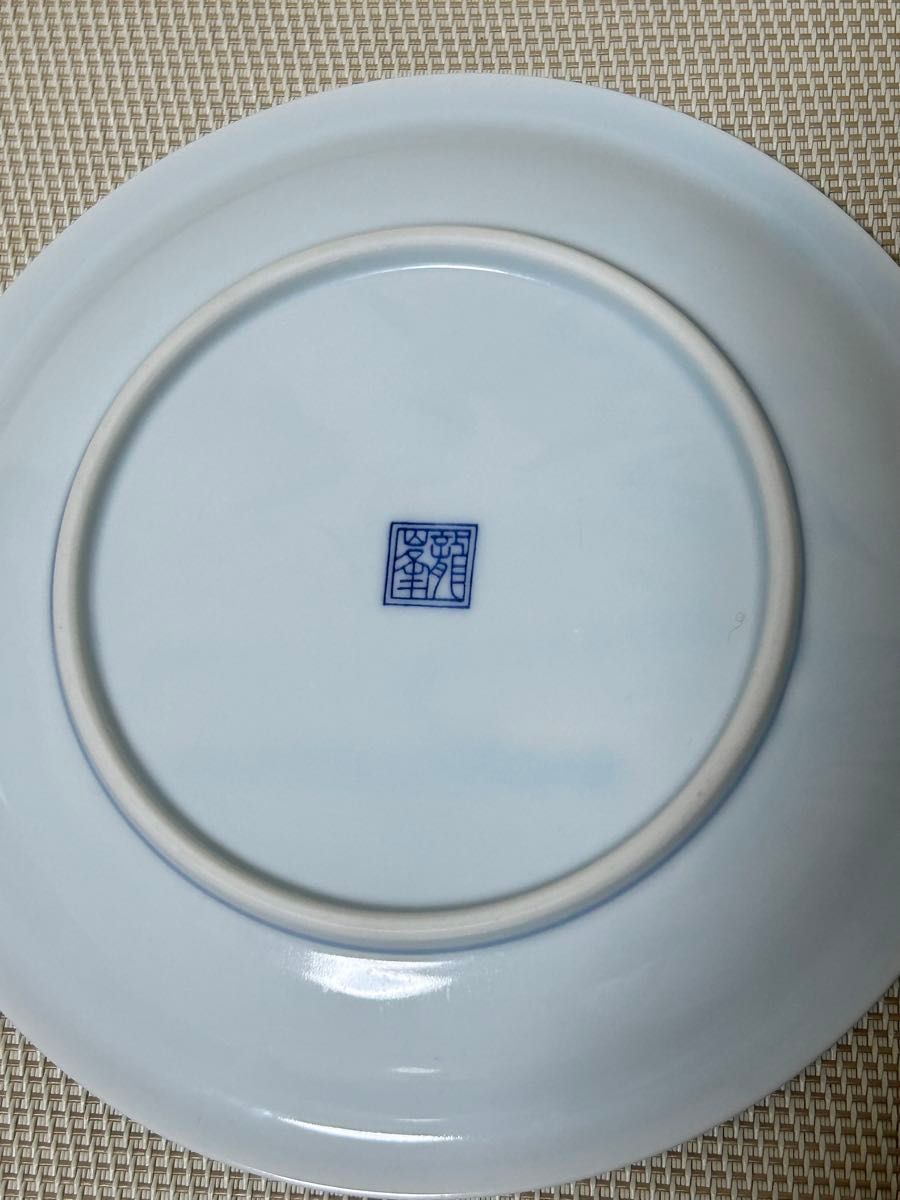三洋陶器 龍峰窯 染付草花 銘々皿 2枚セット 古伊万里 和食器 中 三洋陶器 龍峰窯 染付草花 銘々皿 2枚セット 古伊万里 和食器 中