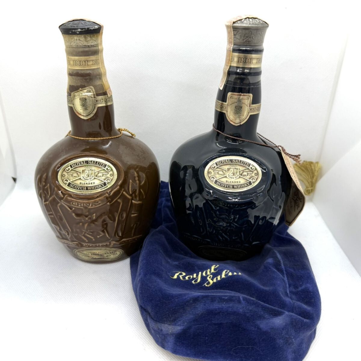 W939-SK12-1064 ROYAL SALUTE ロイヤルサルート 21年 2点セット W939-SK12-1064 ROYAL SALUTE ロイヤルサルート 21年 2点セット