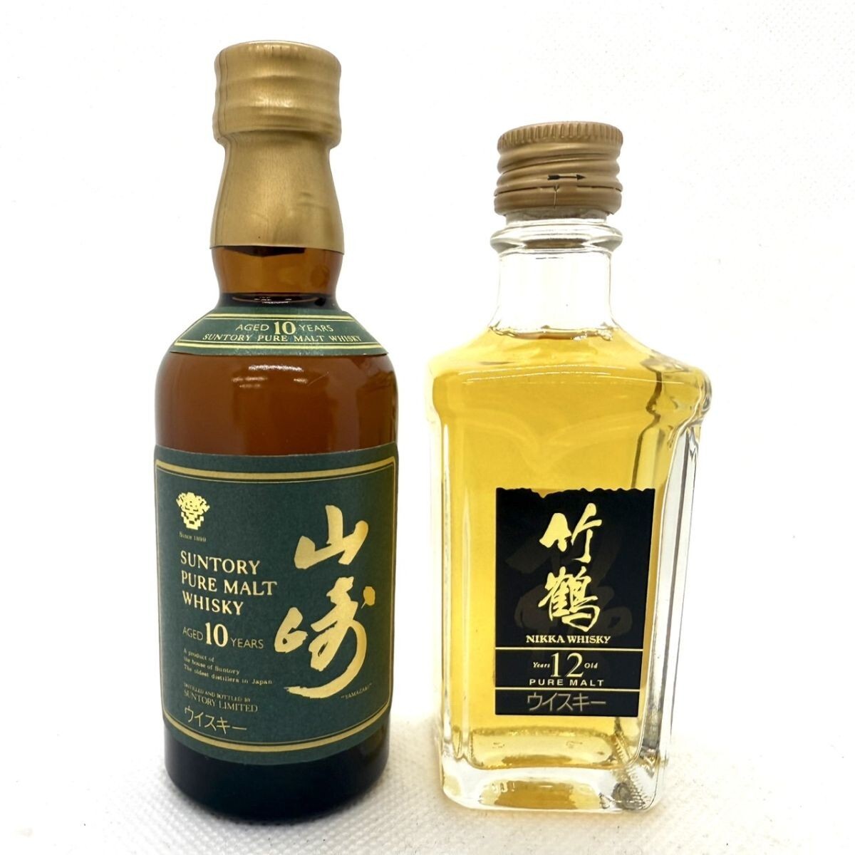 W829-T25-57 ウィスキー ミニボトル 2点セット NIKKA 竹鶴 12年 W829-T25-57 ウィスキー ミニボトル 2点セット NIKKA 竹鶴 12年