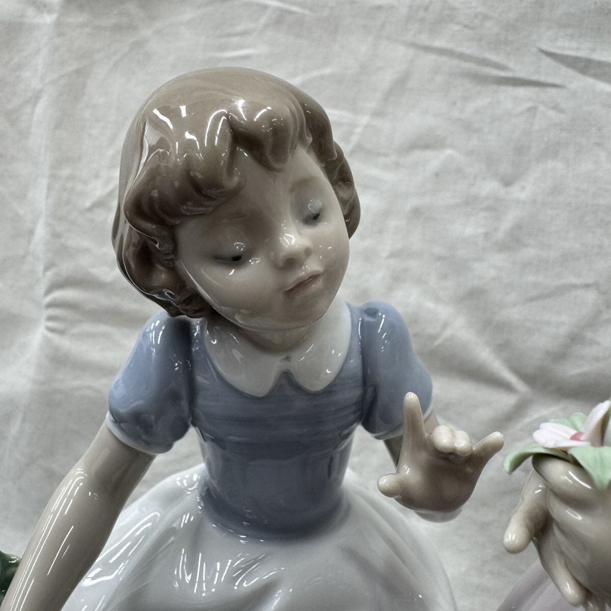 X431-CH14-1122 LLADRO リヤドロ 6949 花と少女 仲良しの二人 X431-CH14-1122 LLADRO リヤドロ 6949 花と少女 仲良しの二人