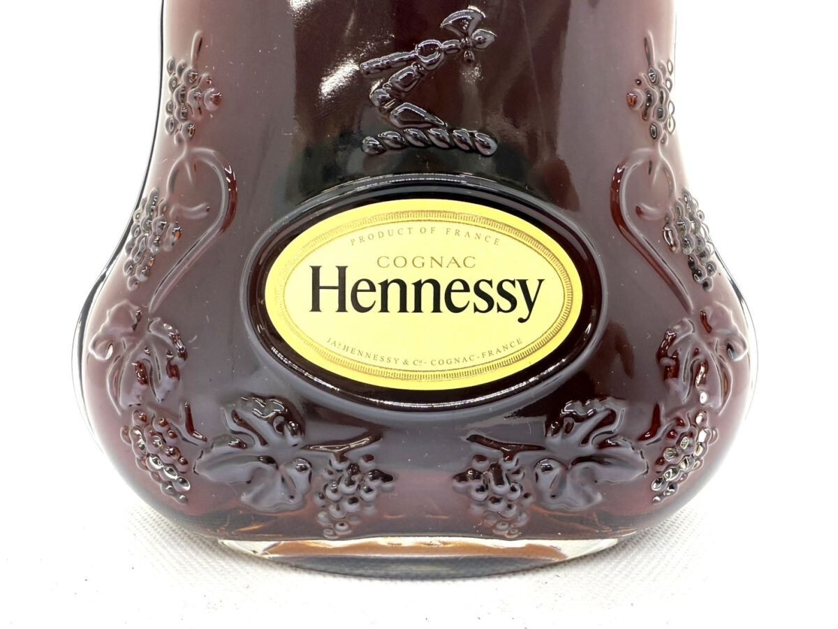 W854-H32-443 Hennessy ヘネシー XO クリアボトル 黒キャップ W854-H32-443 Hennessy ヘネシー XO クリアボトル 黒キャップ
