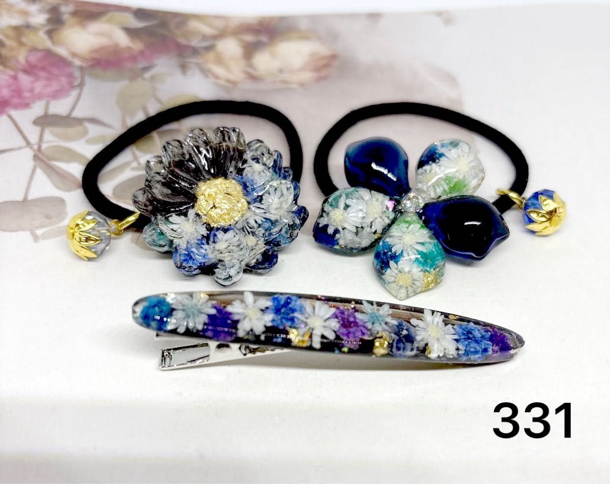 ハンドメイド レジン ヘアゴム3個セット|Yahoo!フリマ(旧 ハンドメイド レジン ヘアゴム3個セット|Yahoo!フリマ(旧