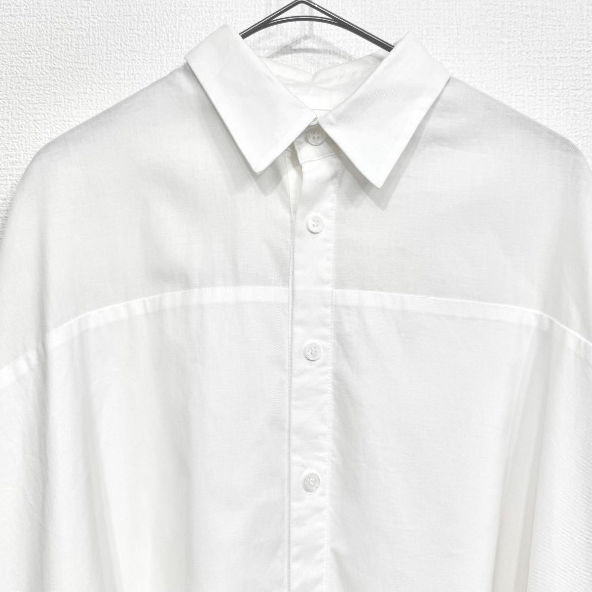 Y's BORN PRODUCT THIN COTTON TWILL DOUBLE FRONT OVERSIZED Y's BORN PRODUCT THIN COTTON TWILL DOUBLE FRONT OVERSIZED