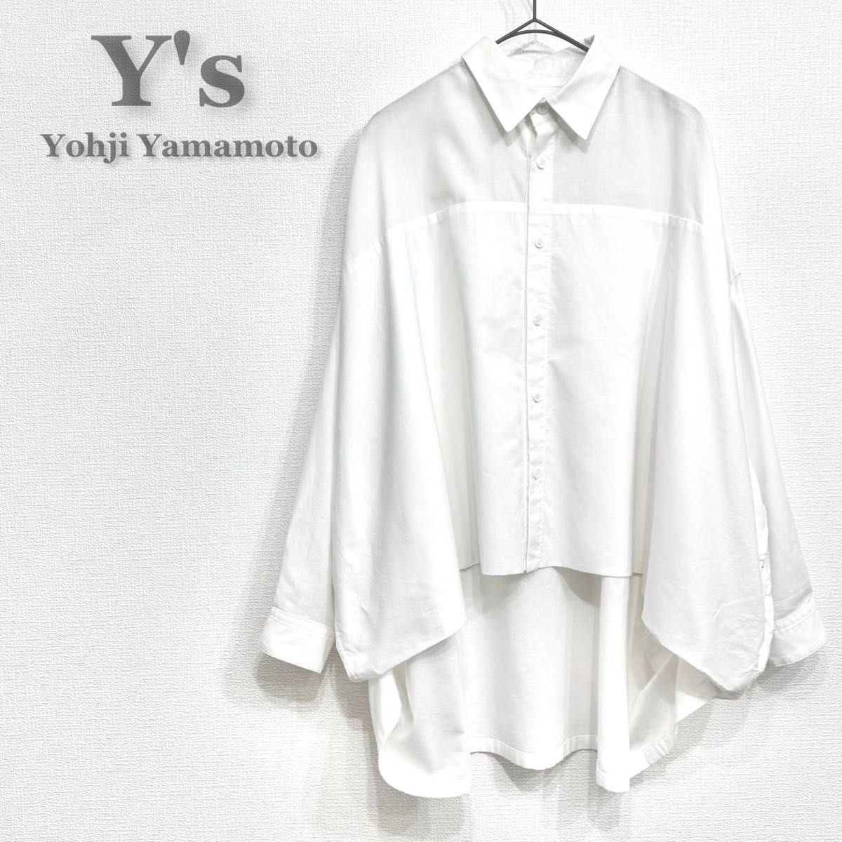 Y's BORN PRODUCT THIN COTTON TWILL DOUBLE FRONT OVERSIZED Y's BORN PRODUCT THIN COTTON TWILL DOUBLE FRONT OVERSIZED