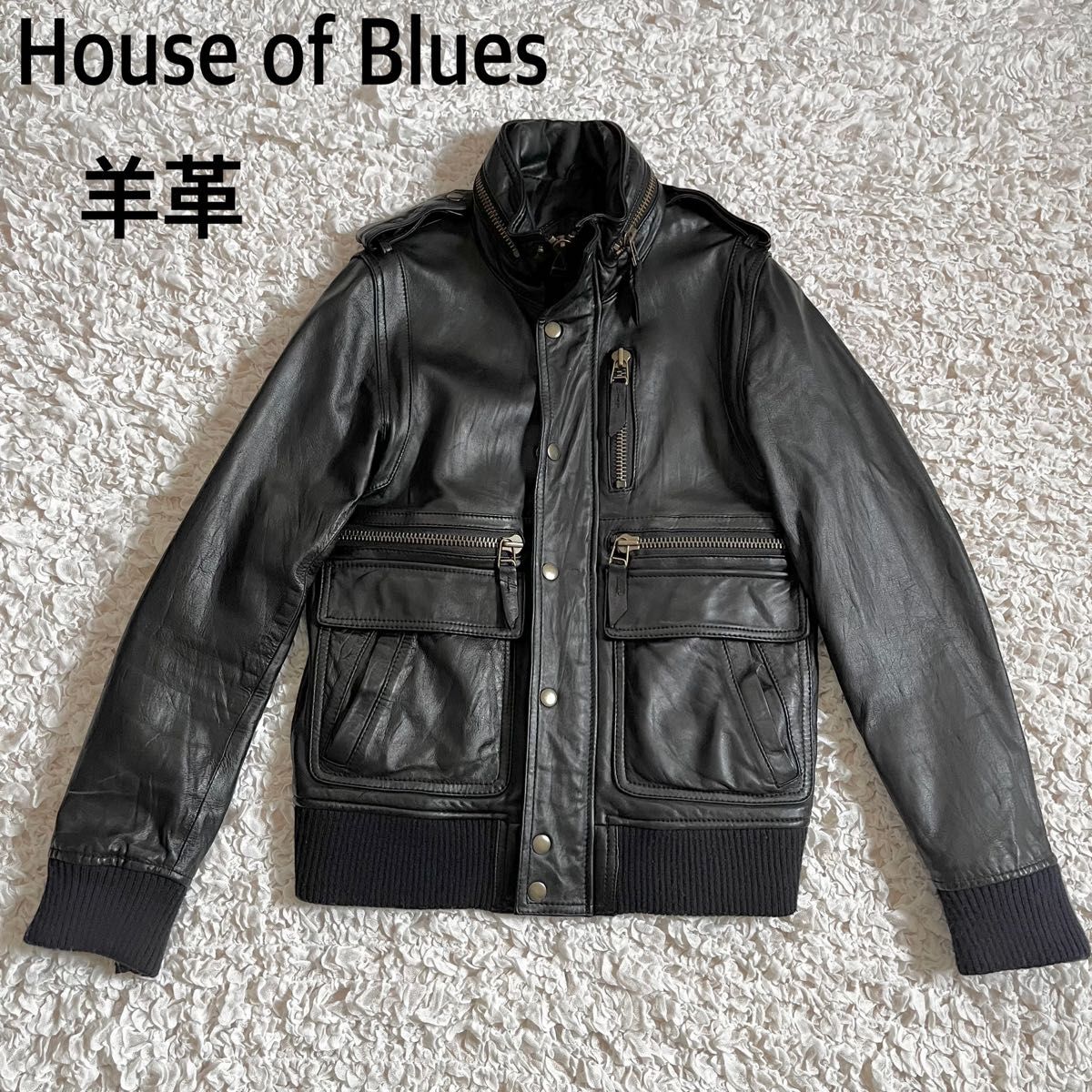House of Blues ハウスオブブルース ラムレザー ジャケット House of Blues ハウスオブブルース ラムレザー ジャケット