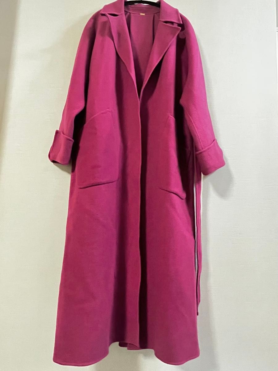 美品 Mila Owen ミラオーウェン 接結ロングトレンチコート 美品 Mila Owen ミラオーウェン 接結ロングトレンチコート