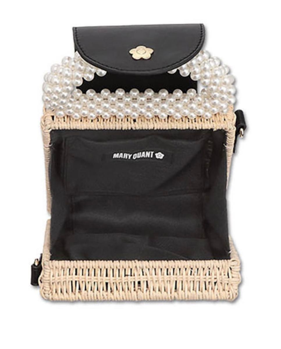 新品 タグ付き MARY QUANTカゴバックパール付き ショルダー 新品 タグ付き MARY QUANTカゴバックパール付き ショルダー