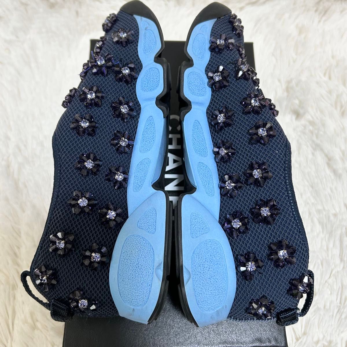 美品】クリスチャンディオール Dior フュージョン スニーカー 美品】クリスチャンディオール Dior フュージョン スニーカー