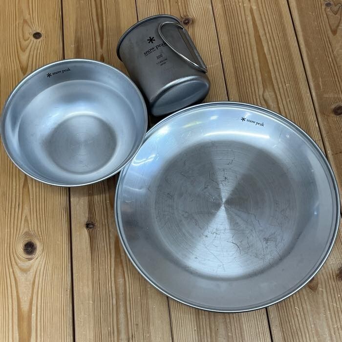 スノーピーク 食器セット 皿 マグ クッカー 調理 アウトドア キャンプ ソロキャンプ チタンマグ mc01073850_画像1