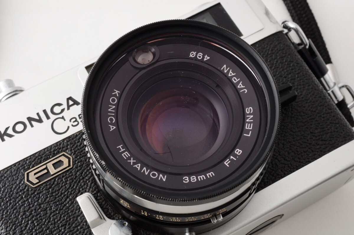 動作品 KONICA コニカ C35 FD HEXANON 38mm f1.8 Φ49 レンジ 動作品 KONICA コニカ C35 FD HEXANON 38mm f1.8 Φ49 レンジ