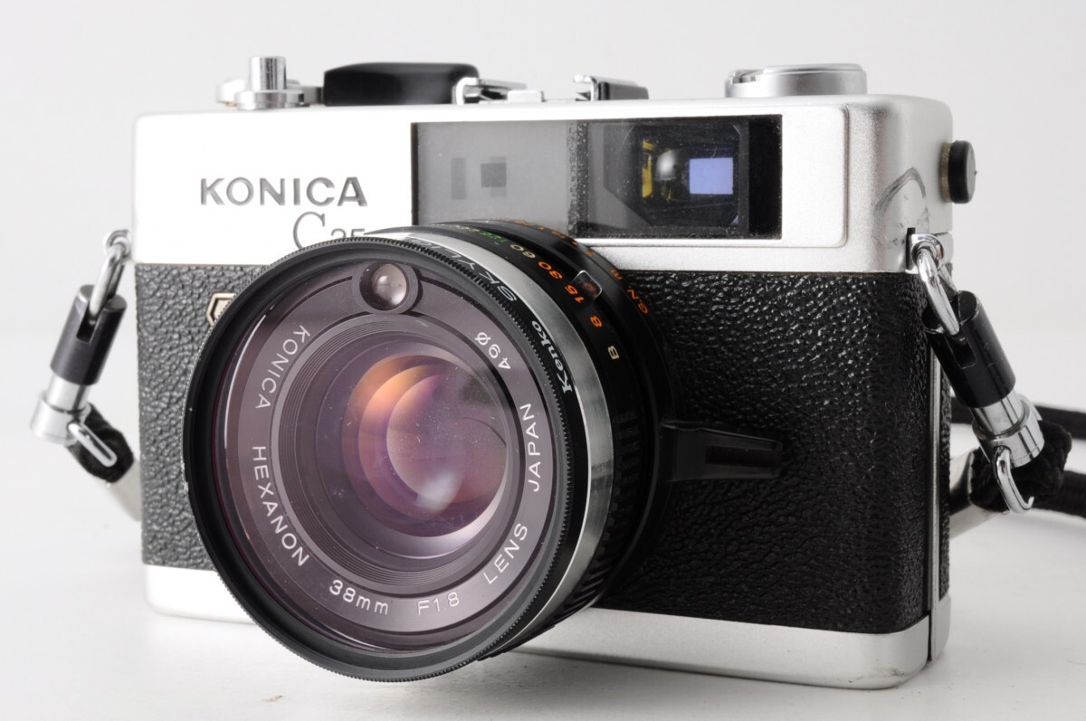 動作品 KONICA コニカ C35 FD HEXANON 38mm f1.8 Φ49 レンジ 動作品 KONICA コニカ C35 FD HEXANON 38mm f1.8 Φ49 レンジ
