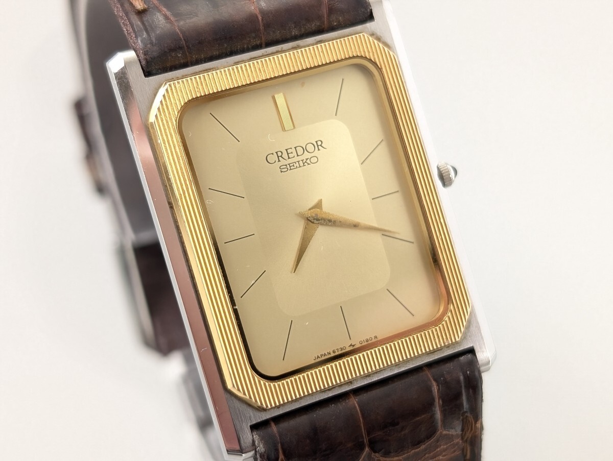 美品 SEIKO セイコー CREDOR クレドール 6730-5090 ゴールド 美品 SEIKO セイコー CREDOR クレドール 6730-5090 ゴールド
