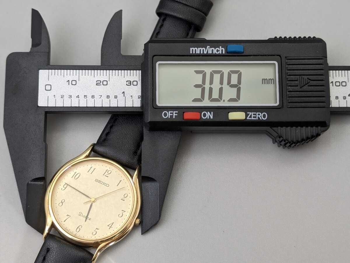 極美品 SEIKO セイコー Dolce ドルチェ 8N41-6010 ゴールド 文字 極美品 SEIKO セイコー Dolce ドルチェ 8N41-6010 ゴールド 文字