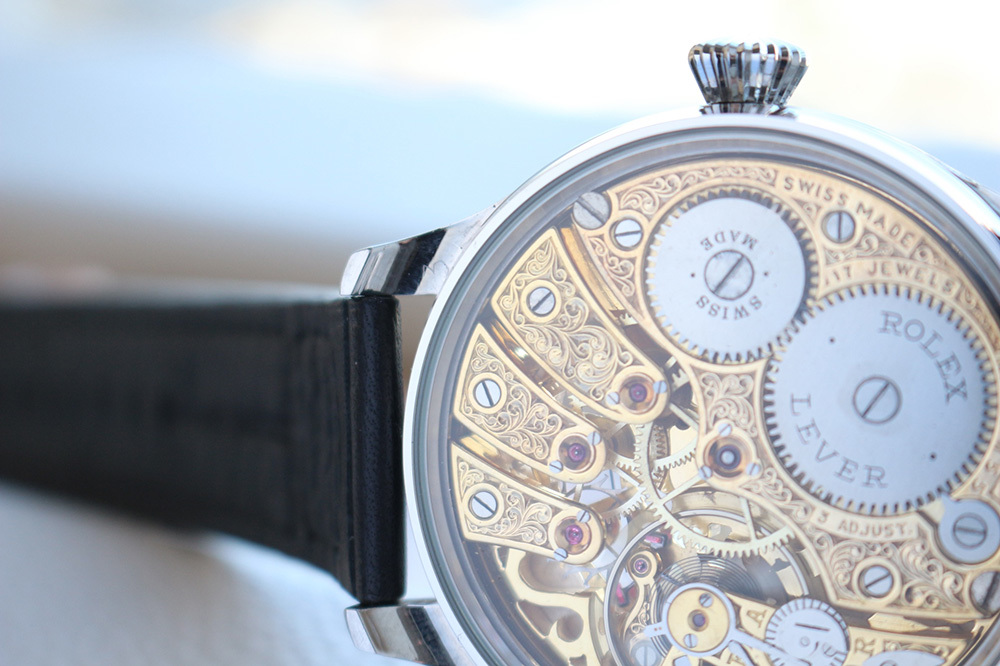 1920 годы Rolex карманные часы Movement использование custom наручные часы листовые рессоры n серый ведро g[ Хара . обыкновенный карп ]