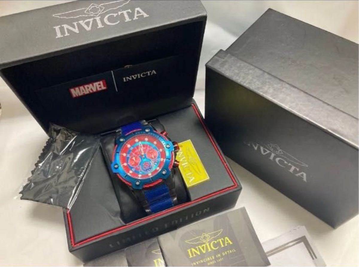 電池交換済 ラスト1個 完売 インビクタ スパイダーマン クロノ 電池交換済 ラスト1個 完売 インビクタ スパイダーマン クロノ