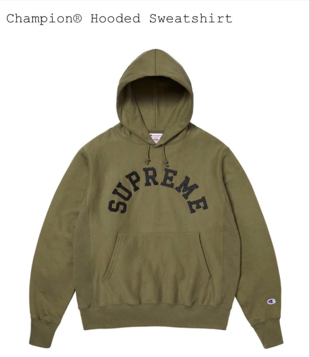 25SS SUPREME Champion Hooded Sweatshirt Olive L シュプリーム 25SS SUPREME Champion Hooded Sweatshirt Olive L シュプリーム