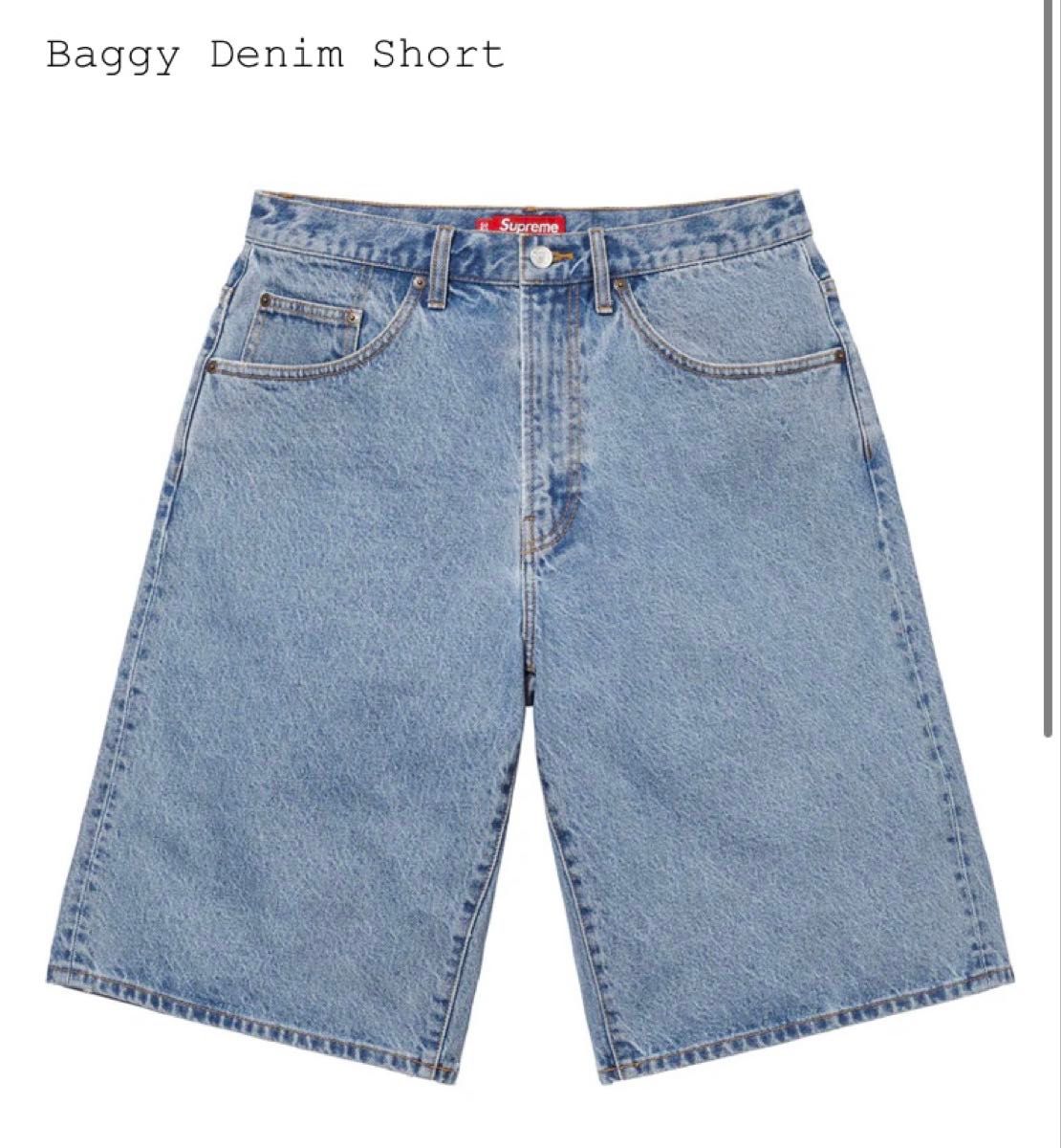 25SS 34インチ SUPREME Baggy Denim Short Washed Indigo 25SS 34インチ SUPREME Baggy Denim Short Washed Indigo