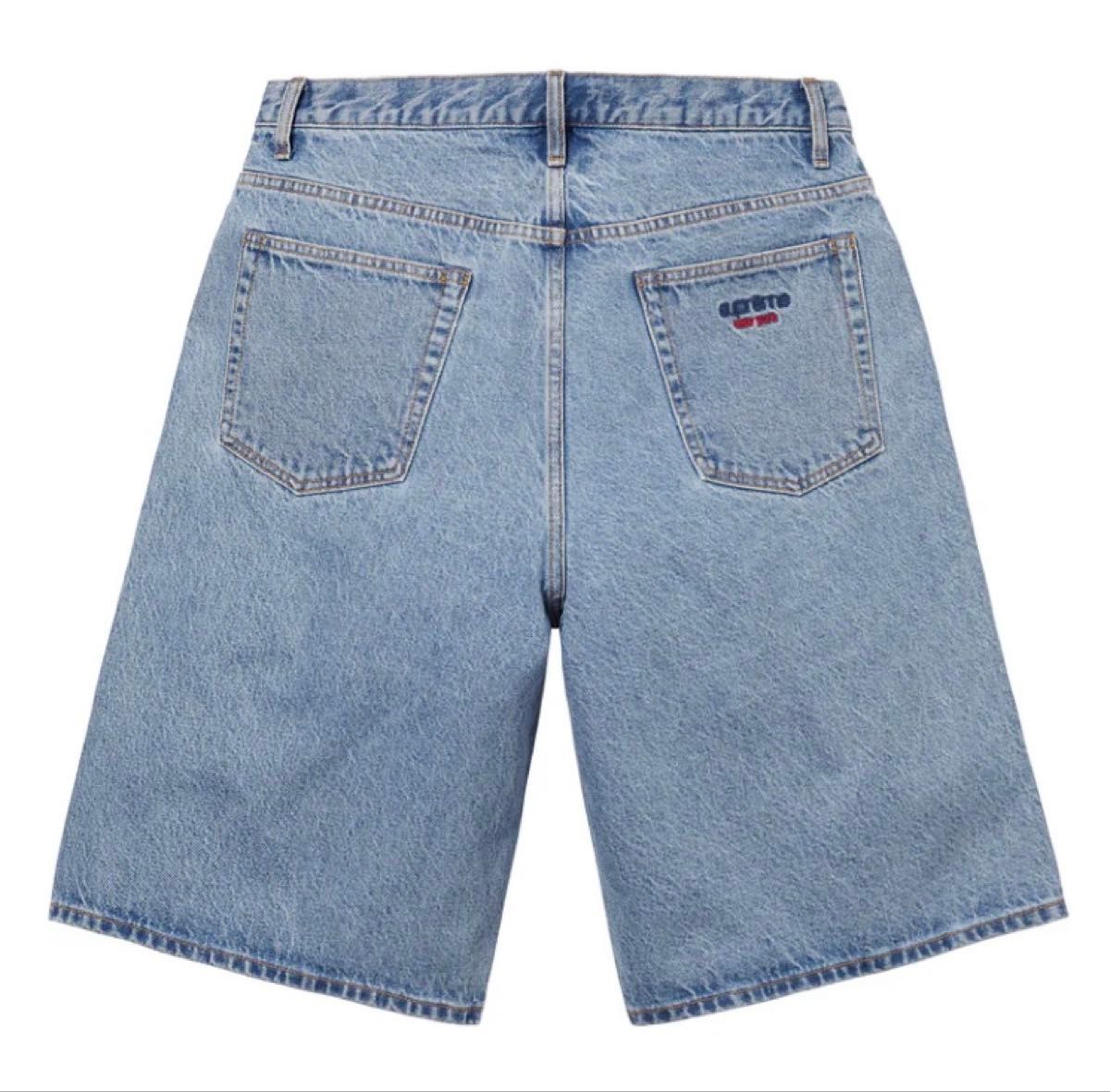 25SS 34インチ SUPREME Baggy Denim Short Washed Indigo 25SS 34インチ SUPREME Baggy Denim Short Washed Indigo