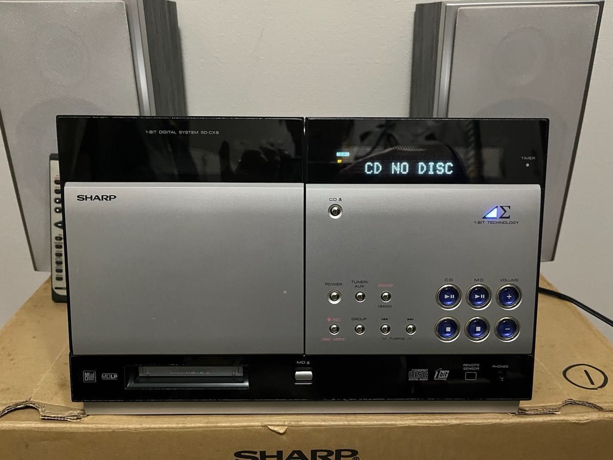 動作良好】SHARP 1ビットデジタルシステム Auvi SD-CX8-B 動作良好】SHARP 1ビットデジタルシステム Auvi SD-CX8-B