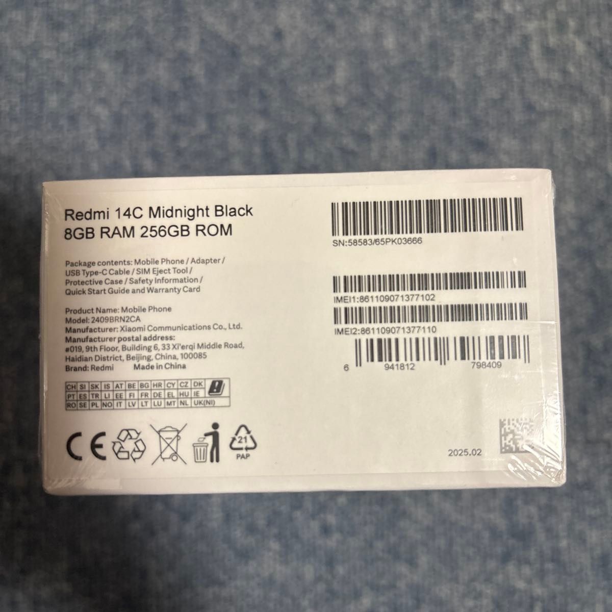 Redmi 14C 16GB/256GB ライトパープル 新品未開封|Yahoo!フリマ Redmi 14C 16GB/256GB ライトパープル 新品未開封|Yahoo!フリマ