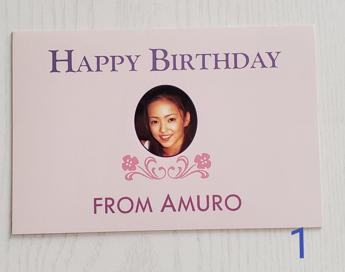 安室奈美恵 CLUB AMRER BIRTHDAYカード6種類・会員カード1枚 安室奈美恵 CLUB AMRER BIRTHDAYカード6種類・会員カード1枚