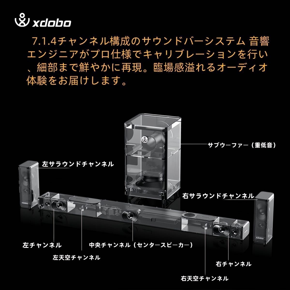 Dolby Atmos対応 7 1 4サラウンドシステムセット ウーファー Dolby Atmos対応 7 1 4サラウンドシステムセット ウーファー