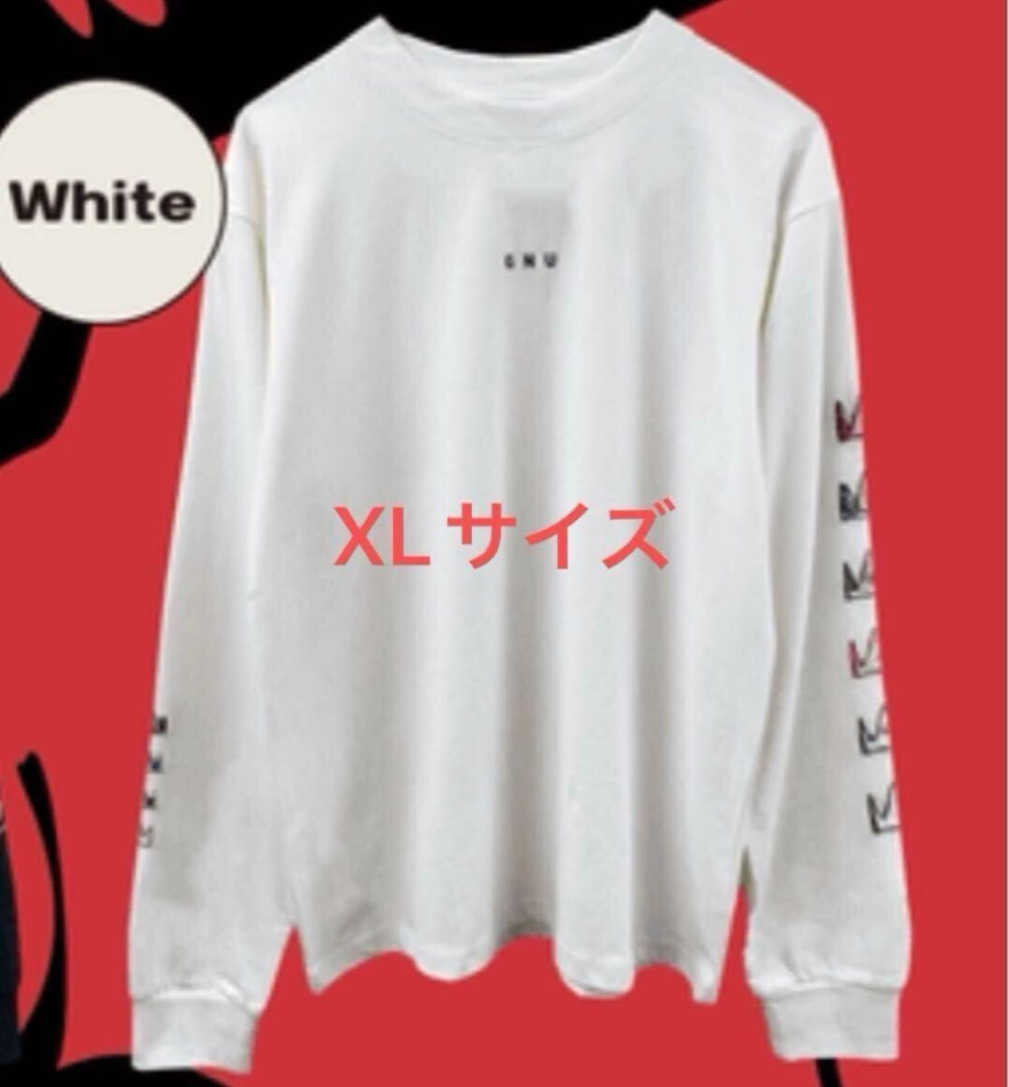 king Gnu STITCHED GNU LONG SLEEVE TEE 白 XLサイズ 長袖T king Gnu STITCHED GNU LONG SLEEVE TEE 白 XLサイズ 長袖T