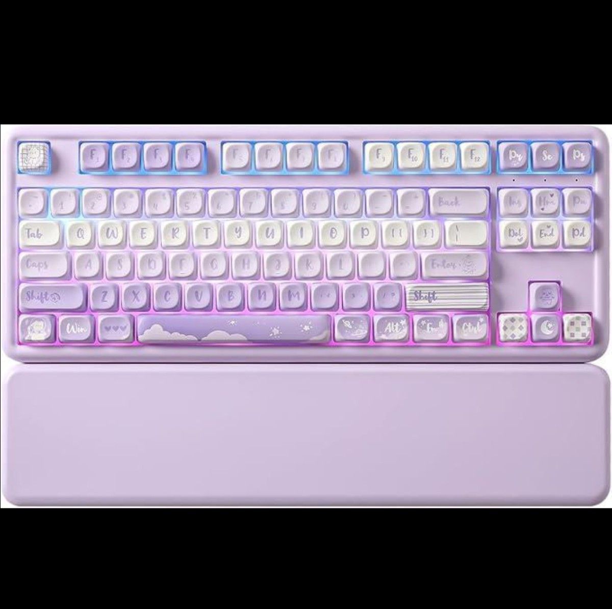 YUNZII B87 MOAキーキャップ ガスケット RGB リストレスト付 YUNZII B87 MOAキーキャップ ガスケット RGB リストレスト付