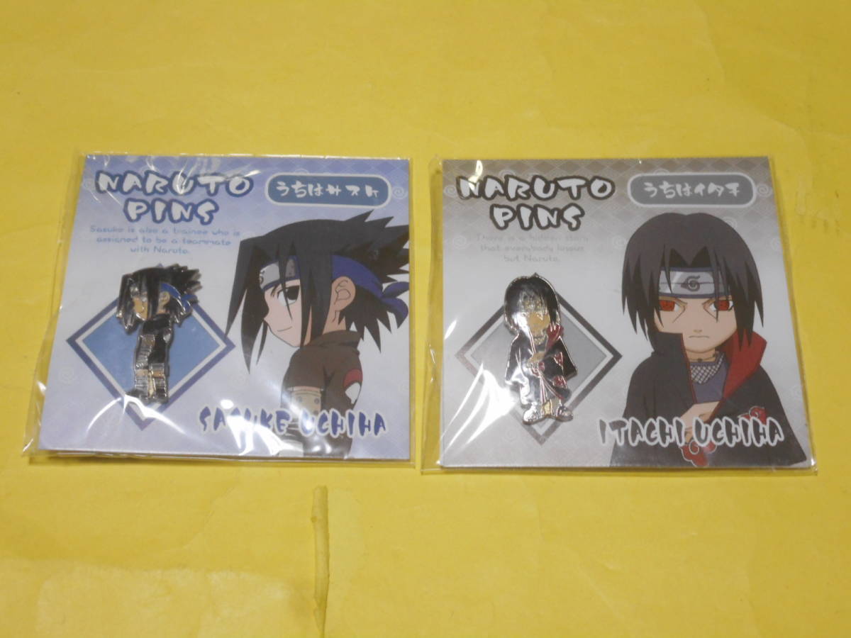 ヤフオク Naruto ナルト ピンズ 2個セット うちはサスケ