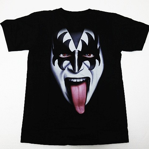 【送料無料】【新品】KISS キッス 半袖Tシャツ ロックバンド ヘビーメタル ヘビメタ 両面プリント 黒 メンズ Mサイズ ■管理番号LBT20-022_画像3