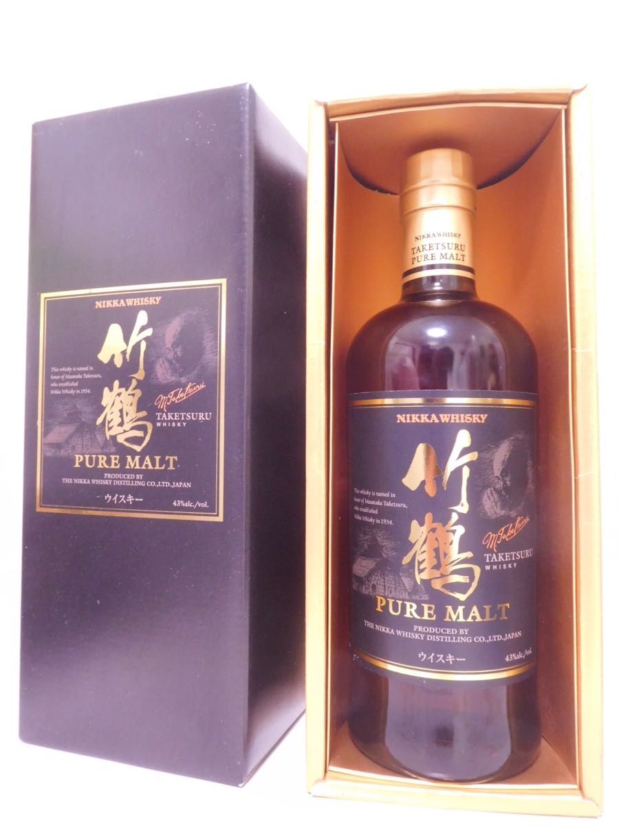 古酒 ニッカ 竹鶴 ピュアモルト 700ml 43% NIKKA TAKETSURU PURE 古酒 ニッカ 竹鶴 ピュアモルト 700ml 43% NIKKA TAKETSURU PURE