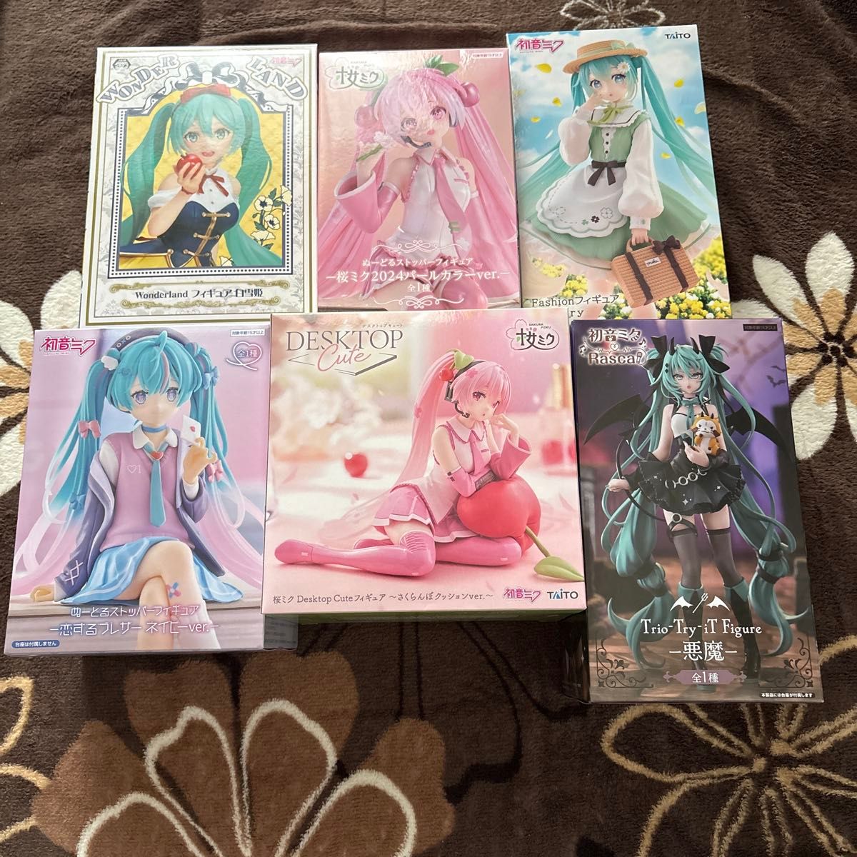早いもの勝ち】初音ミク 桜ミク プライズ フィギュア 6体セット 早いもの勝ち】初音ミク 桜ミク プライズ フィギュア 6体セット