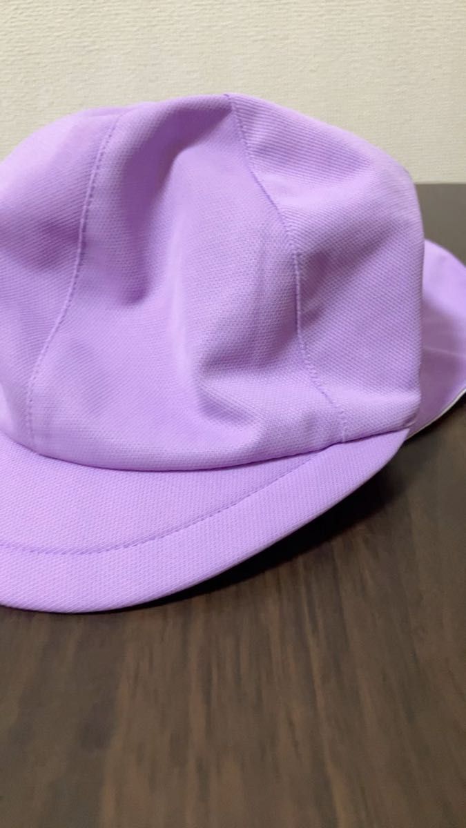 【翌日発送】カラー帽子 保育園 日よけ 幼稚園 パープル 薄紫 ひかりのくに 紫 CAP キャップ 帽子 クラス帽子 キャップ
