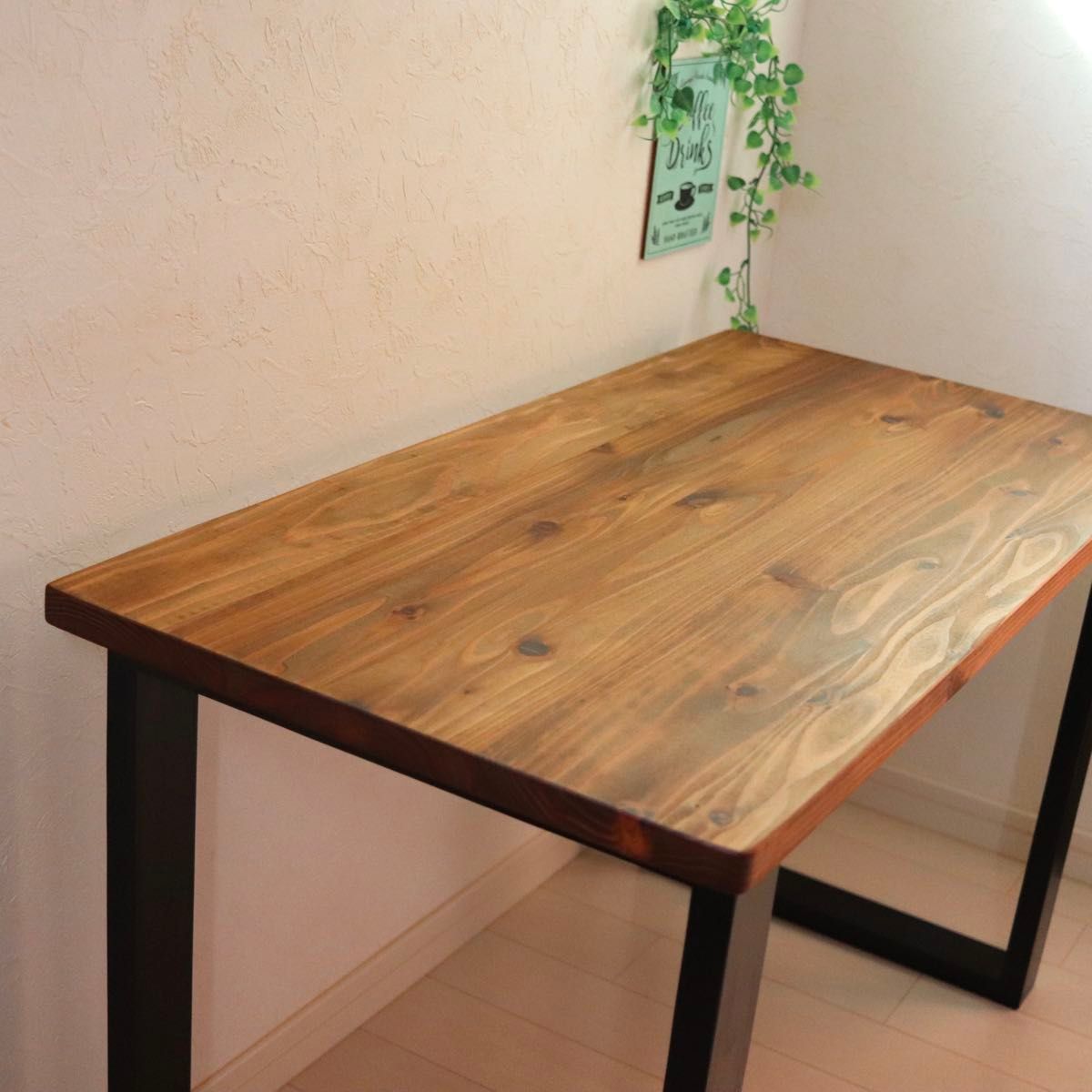天然木 無垢テーブル 90×45cm 高さ70cm パソコンデスク 勉強机 天然木 無垢テーブル 90×45cm 高さ70cm パソコンデスク 勉強机